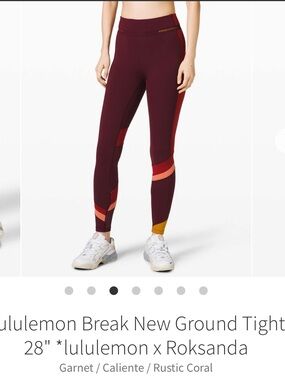 Lululemon x Roksanda collab Break New Ground Tight 28” - Size 4